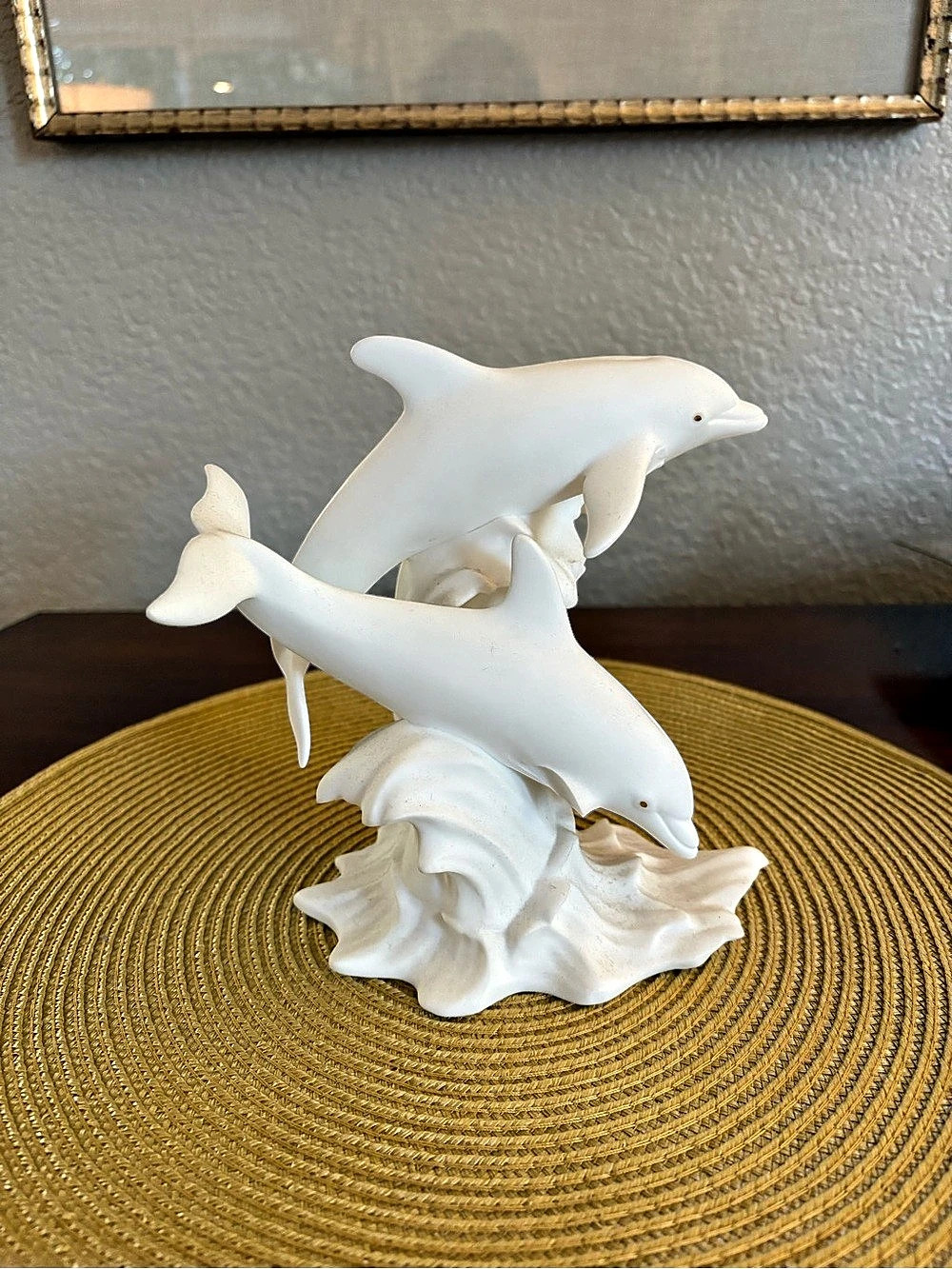 Lenox Dancing Dolphins White Sculpture